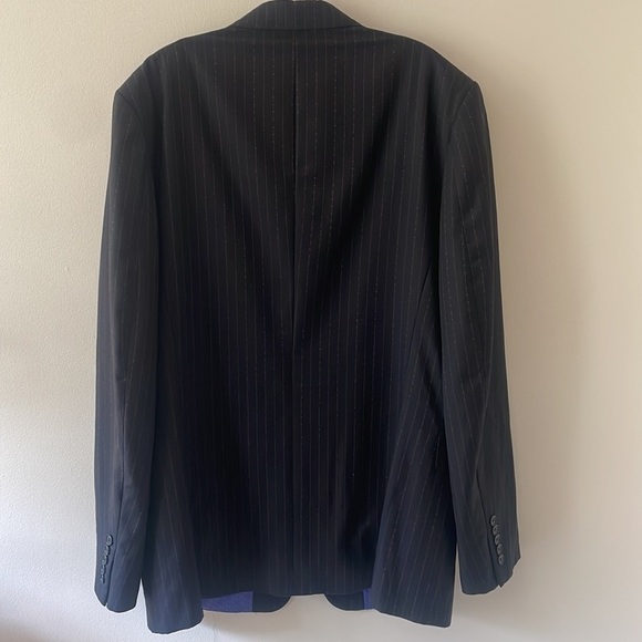 Paul Smith Wool Black PinStriped Blazer 44L - Picture 6 of 14